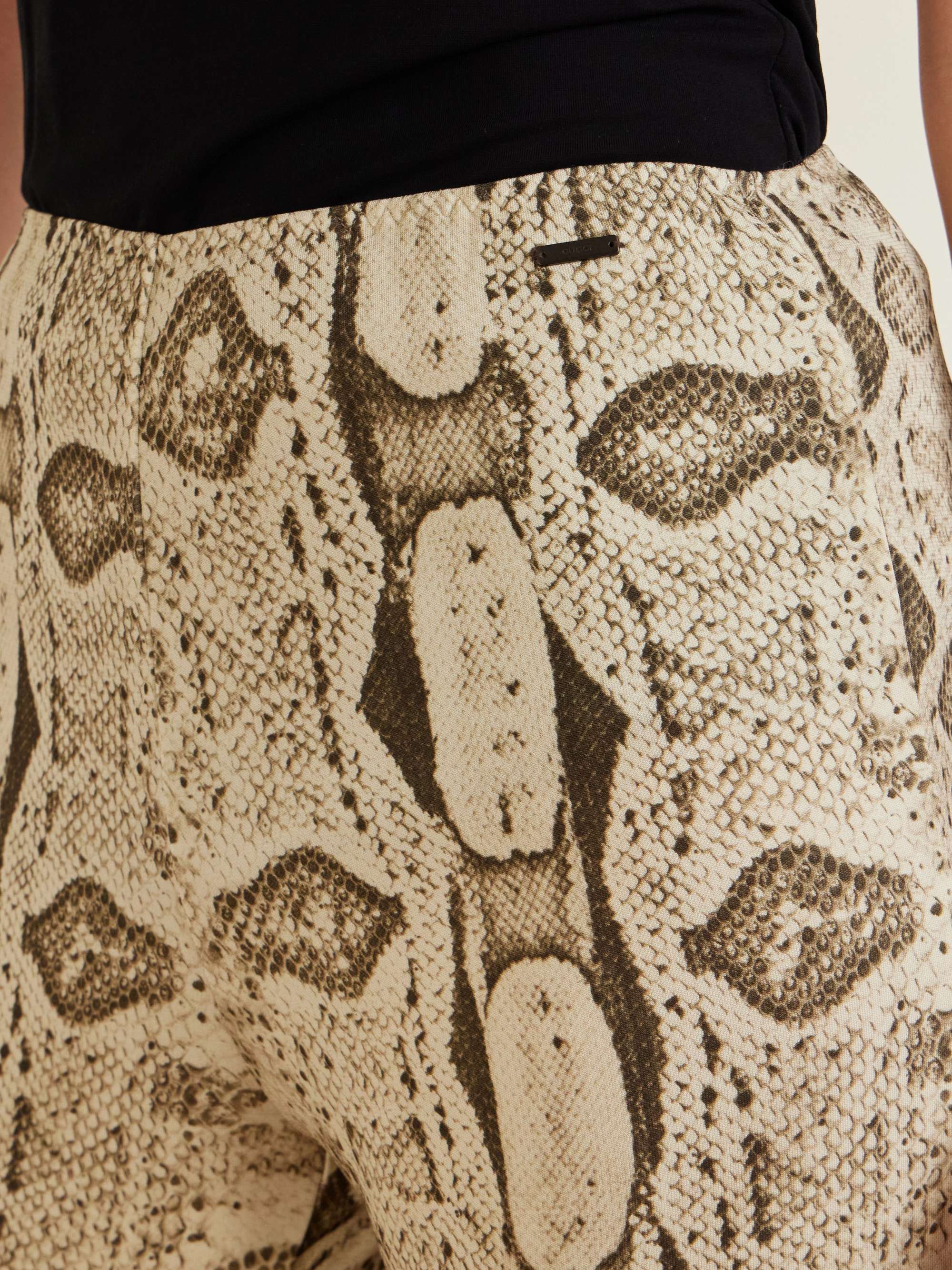GUCCI Snake-print stretch skinny-leg pants | NET-A-PORTER