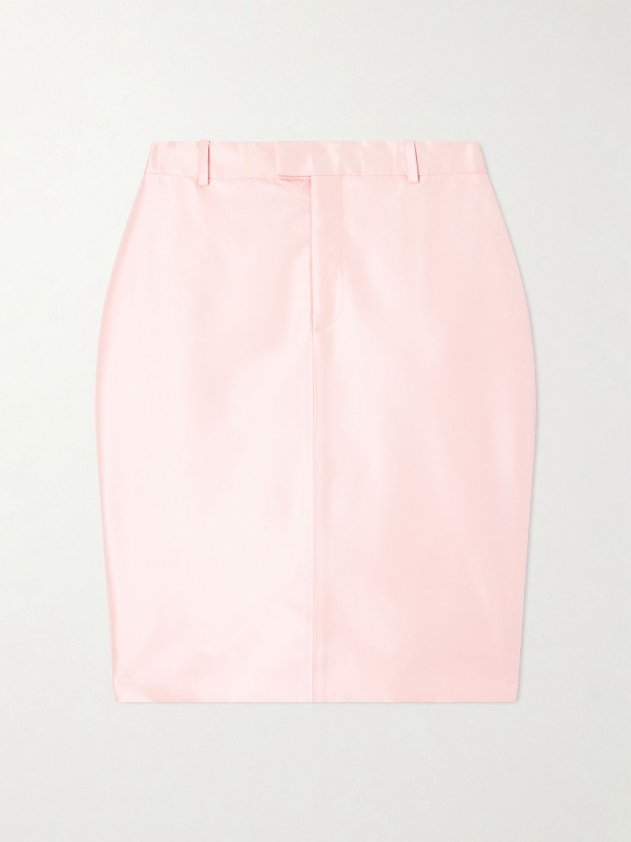 silk satin mini skirt