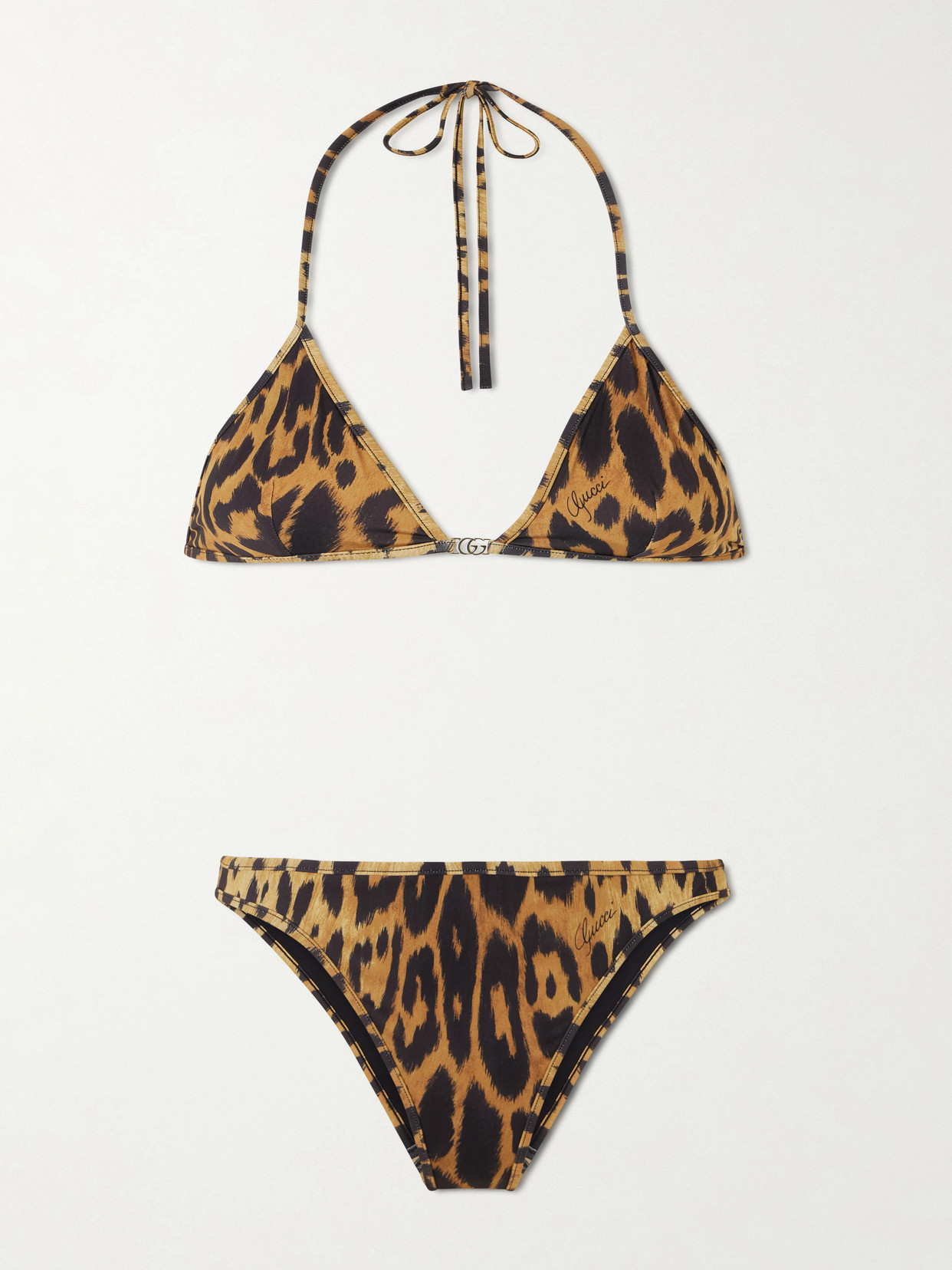 Gucci - Leopard-print Logo-detailed Bikini - Animal Print