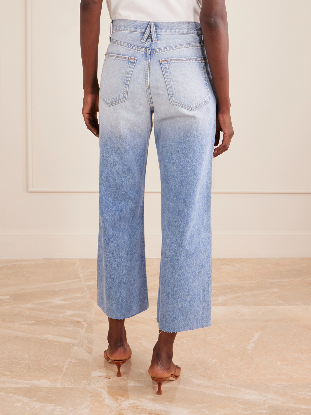 Grace Cropped High-Rise Wide- Leg