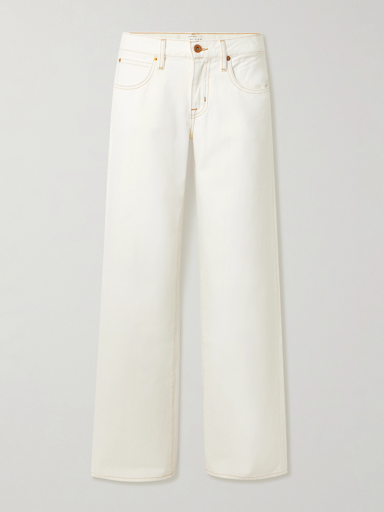 Slvrlake Lexi Low-rise Wide-leg Jeans In White
