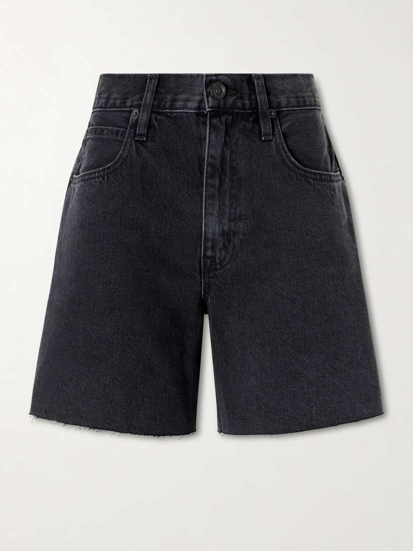 SLVRLAKE Sienna Frayed Denim Shorts