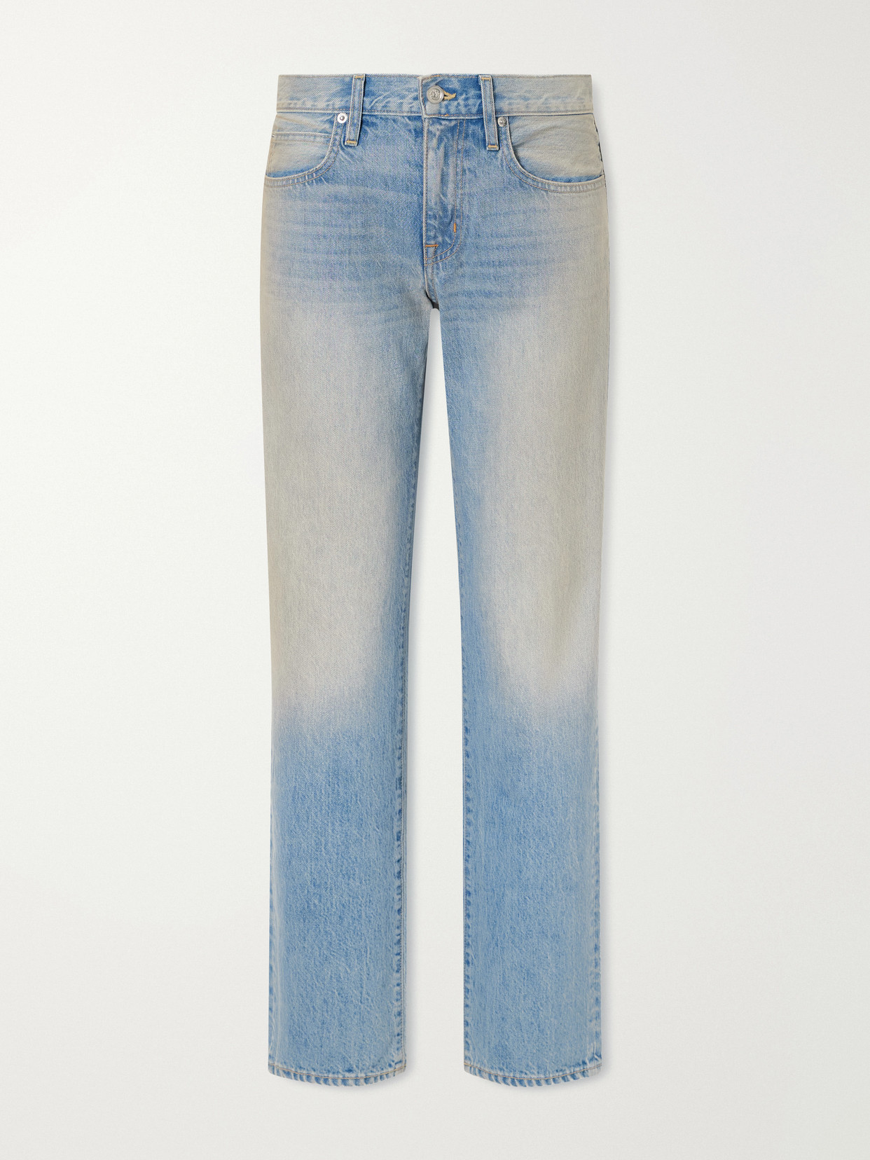 Slvrlake Ellie Low-rise Straight-leg Jeans In Blue