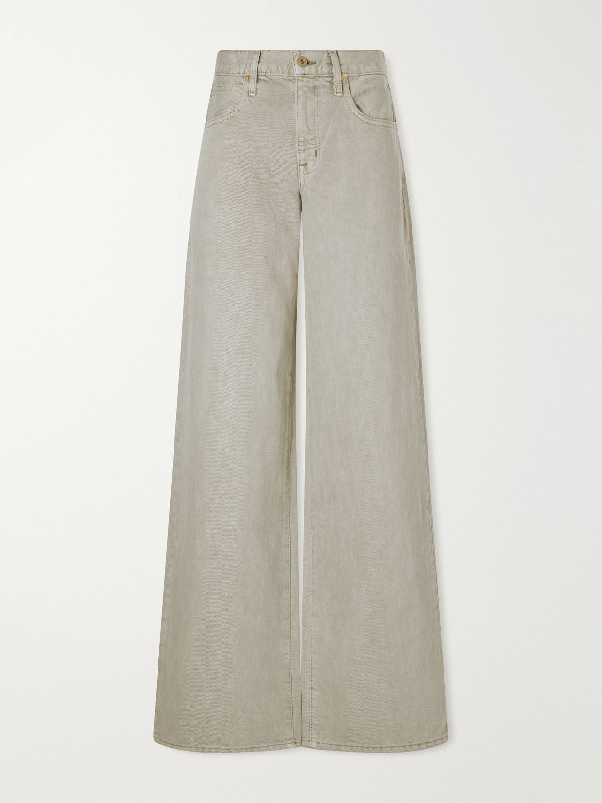 Mica low-rise wide-leg jeans