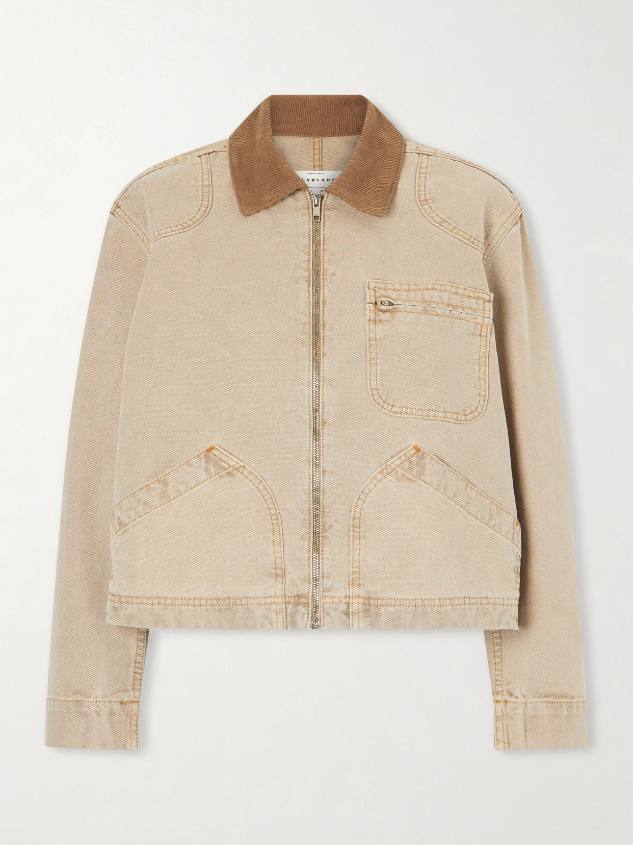 Harley Corduroy-Trimmed Cotton-Canvas Jacket