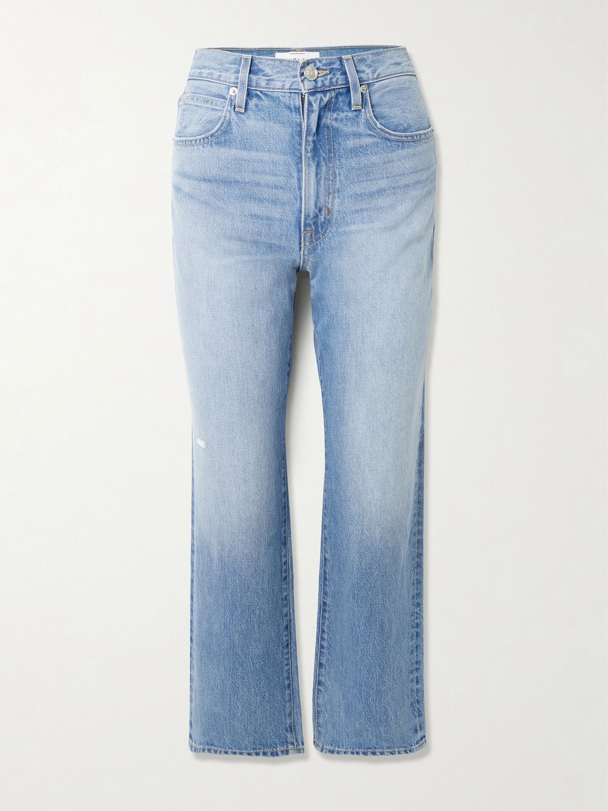 london crop high rise straight leg jeans