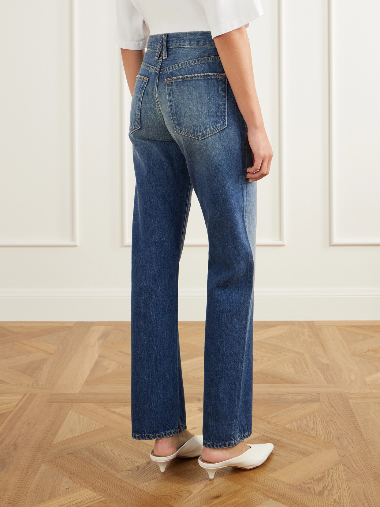 Kendra High-Rise Straight-Leg Jeans