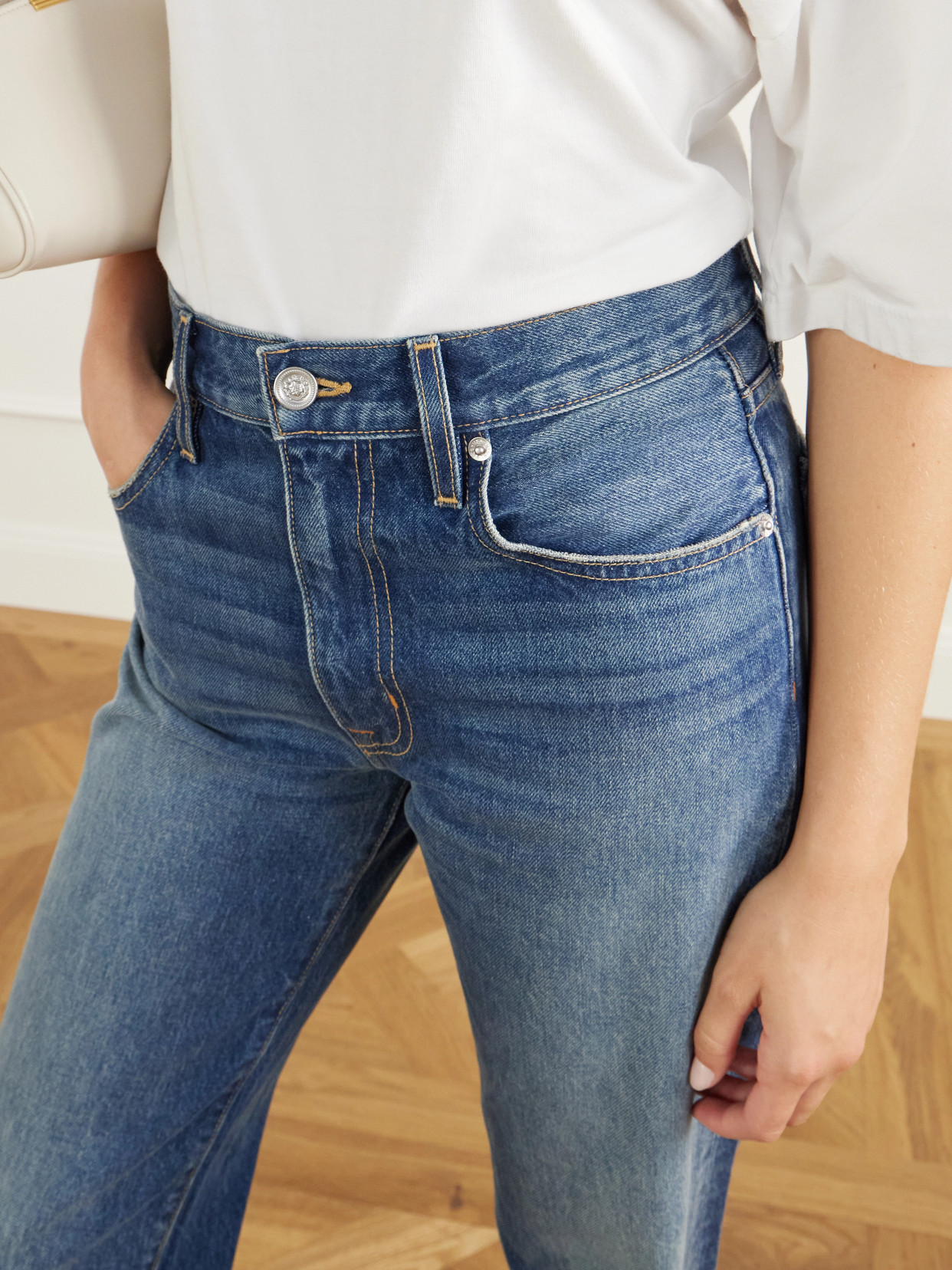 Kendra High-Rise Straight-Leg Jeans