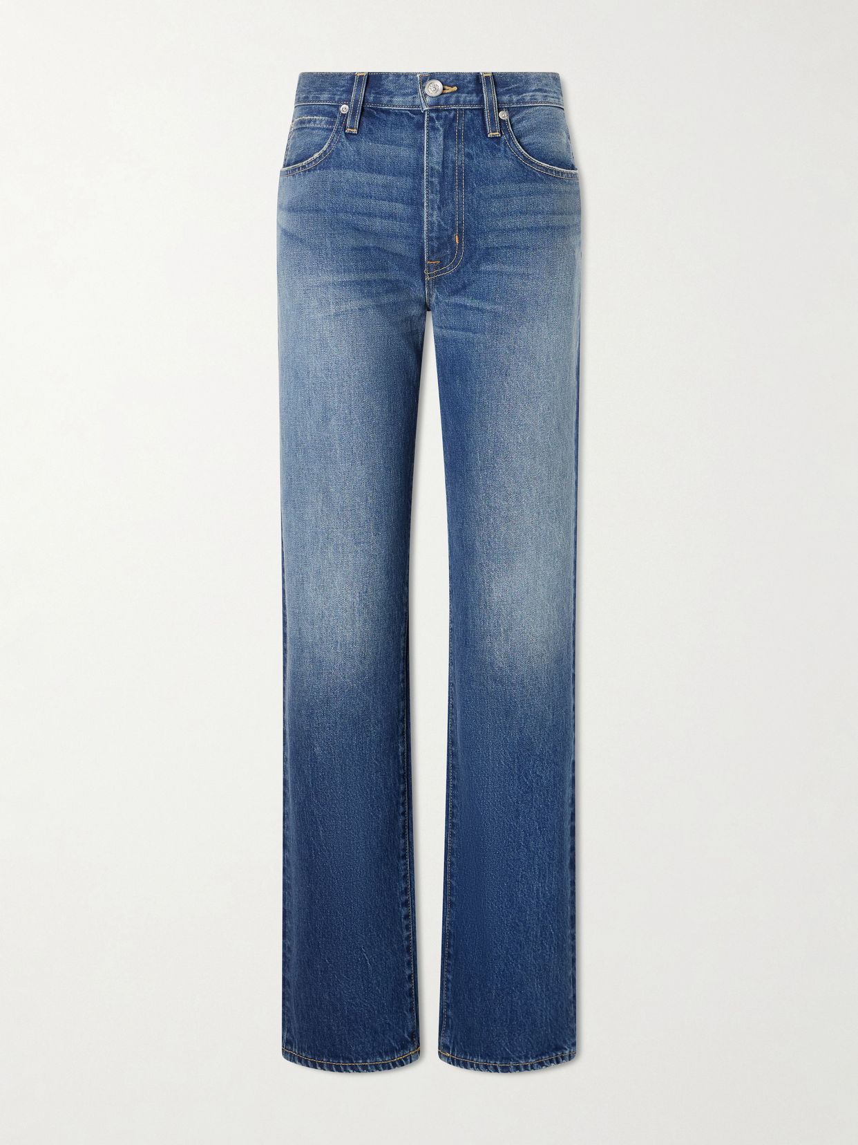 Kendra high-rise straight-leg jeans