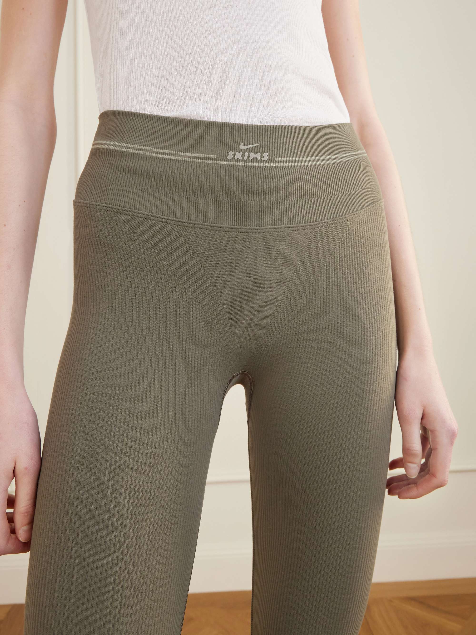 SKIMS + Nike Ribbed Seamless leggings | NET-A-PORTER