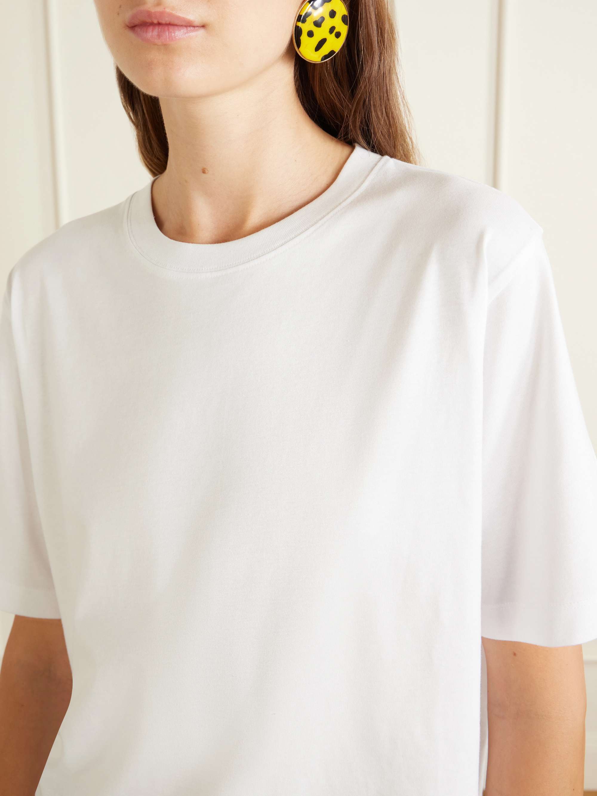 DRIS VAN NOTEN オーバーサイズＴシャツ　ホワイト　S DRIES VAN NOTEN Cotton-jersey T-shirt | NET-A-PORTER