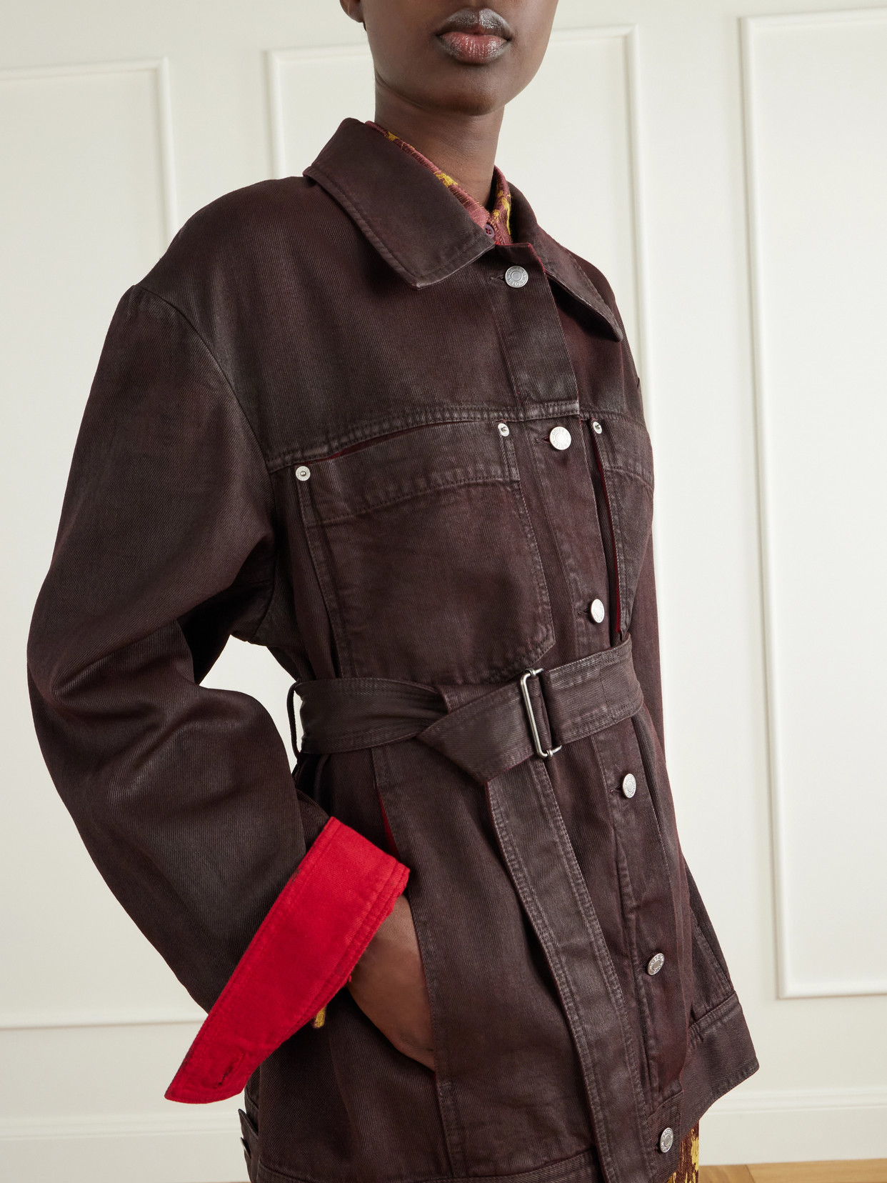 Belted Denim Jacket