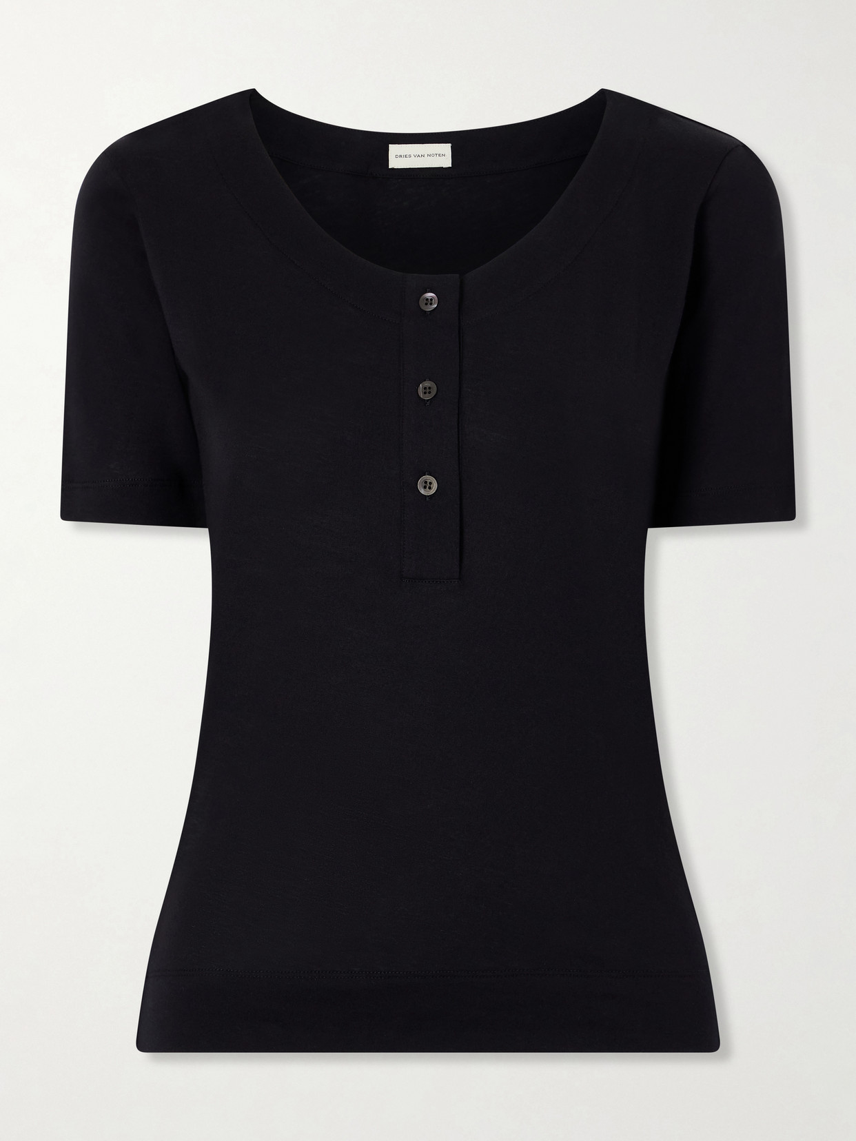 Dries Van Noten Cotton-jersey T-shirt In Black