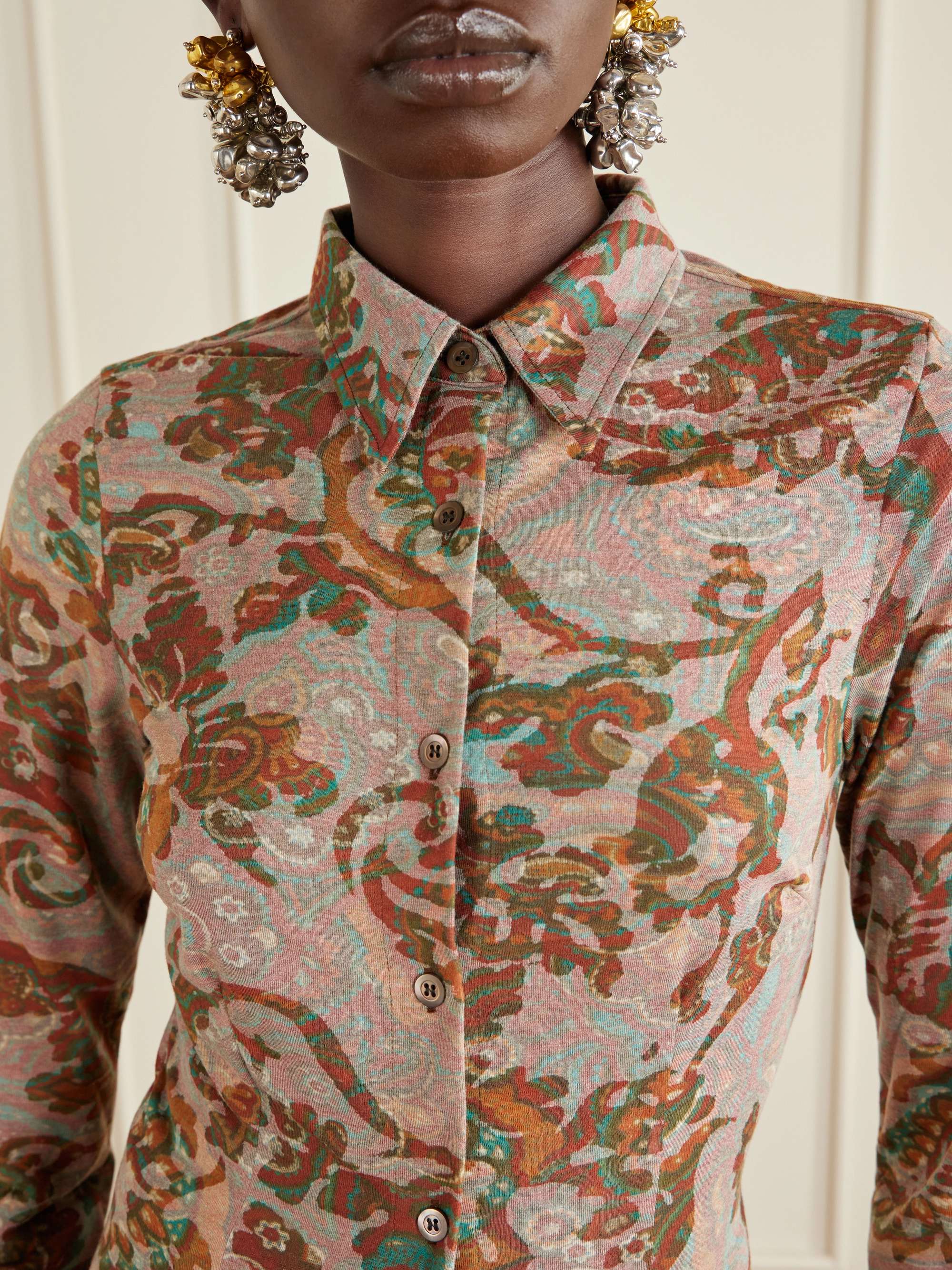DRIES VAN NOTEN Printed jersey maxi dress | NET-A-PORTER