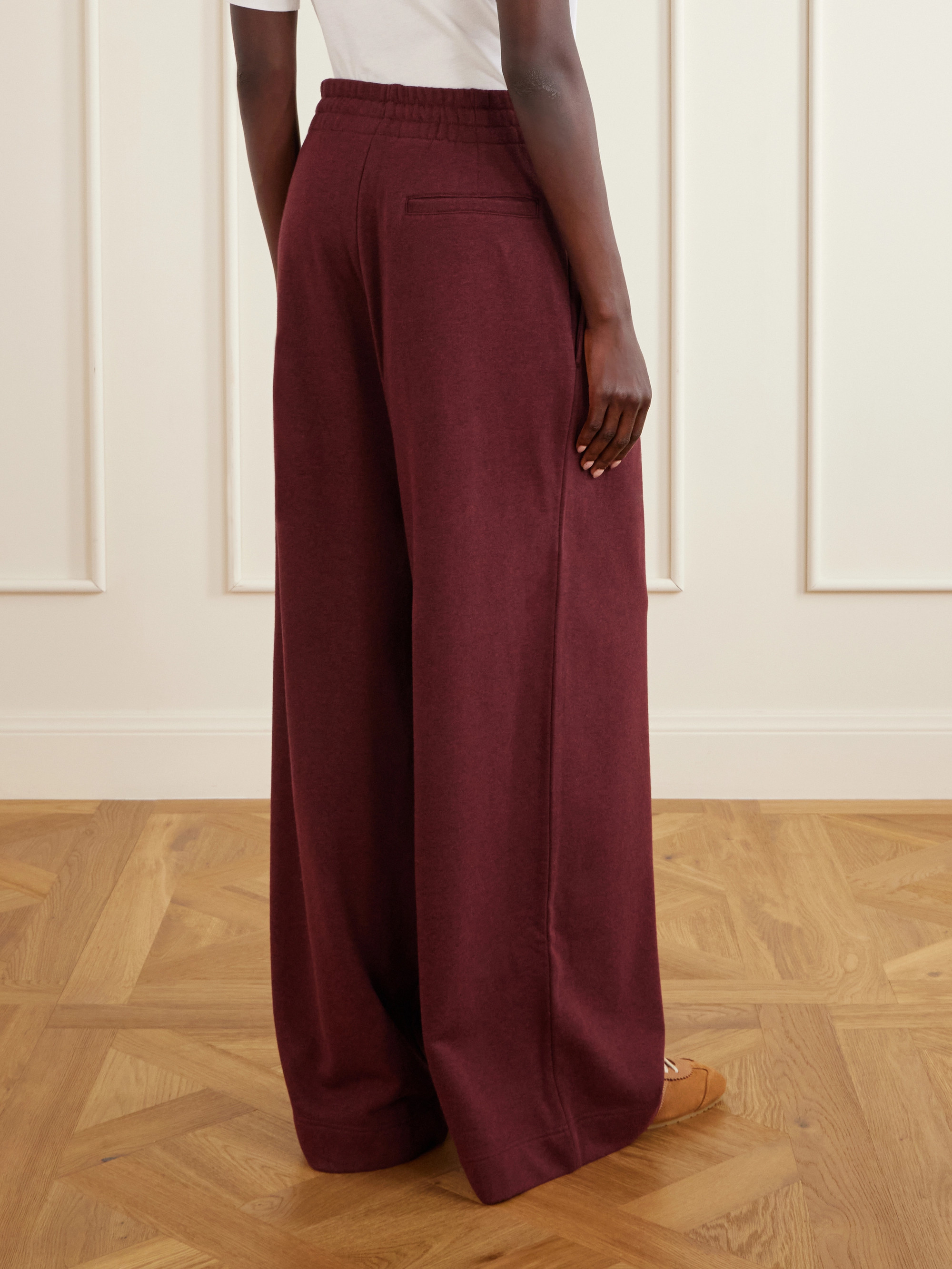 Dries Van Noten Cotton-jersey wide-leg sweatpants
