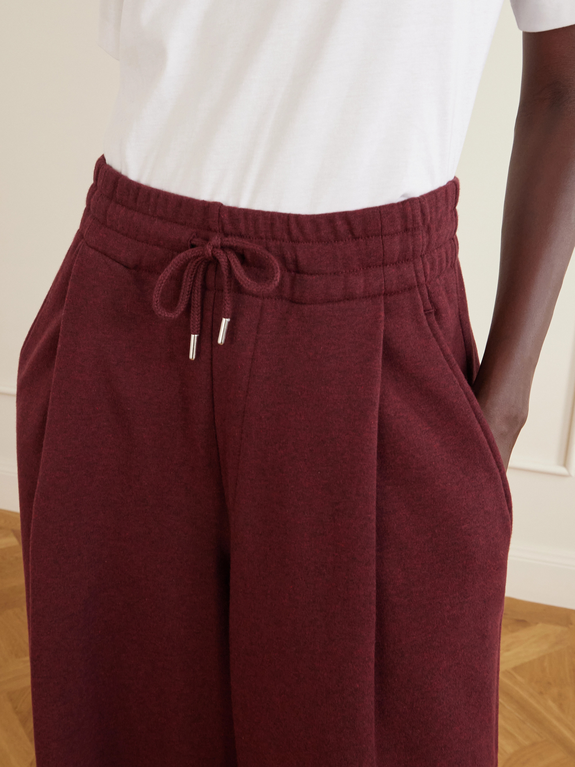 Dries Van Noten Cotton-jersey wide-leg sweatpants
