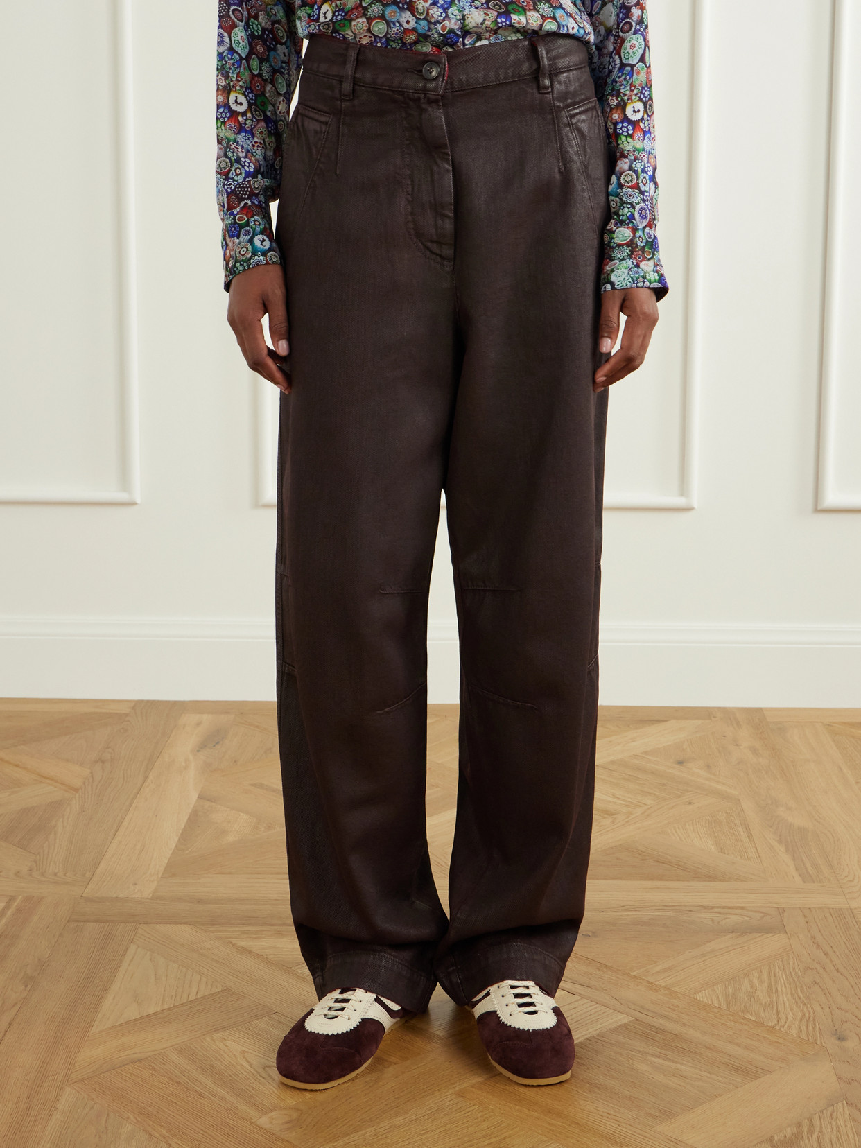 High-Waist Wide- Leg