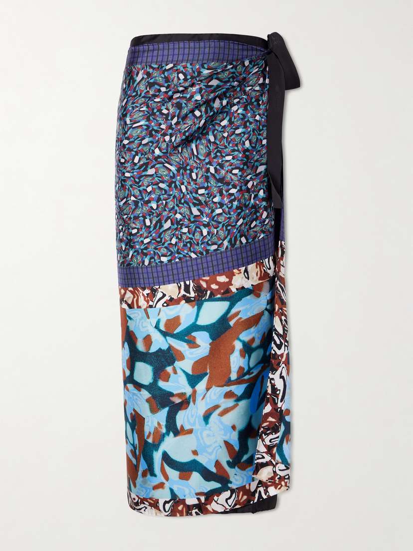 Dries Van Noten Printed Silk-twill Midi Wrap Skirt | Thumbnail 5 Dries Van Noten Printed Silk-twill Midi Wrap Skirt | Thumbnail 5