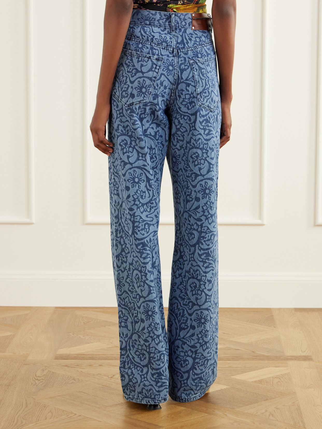 Mid-Rise Wide- Leg