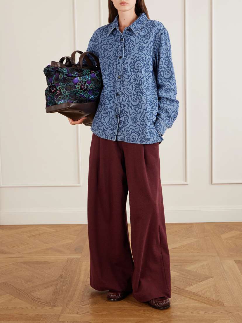 Dries Van Noten Cheers Printed Denim Shirt | Thumbnail 2 Dries Van Noten Cheers Printed Denim Shirt | Thumbnail 2