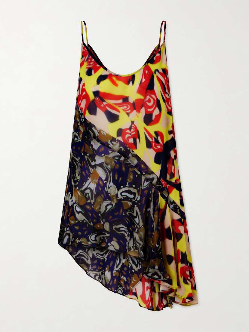 Dries Van Noten Ruffled Printed Asymmetric Georgette Camisole | Thumbnail 5 Dries Van Noten Ruffled Printed Asymmetric Georgette Camisole | Thumbnail 5