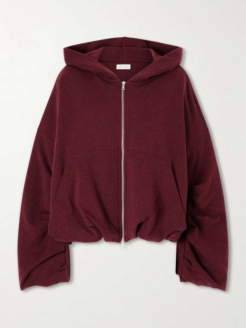 Dries Van Noten Cotton-jersey Zip-up Hoodie