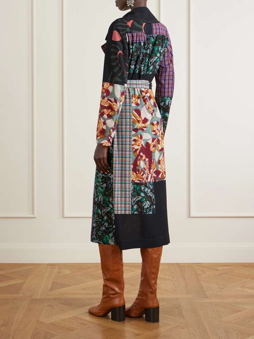 Dries Van Noten Rolana Printed Chiffon Coat | Thumbnail 3 Dries Van Noten Rolana Printed Chiffon Coat | Thumbnail 3