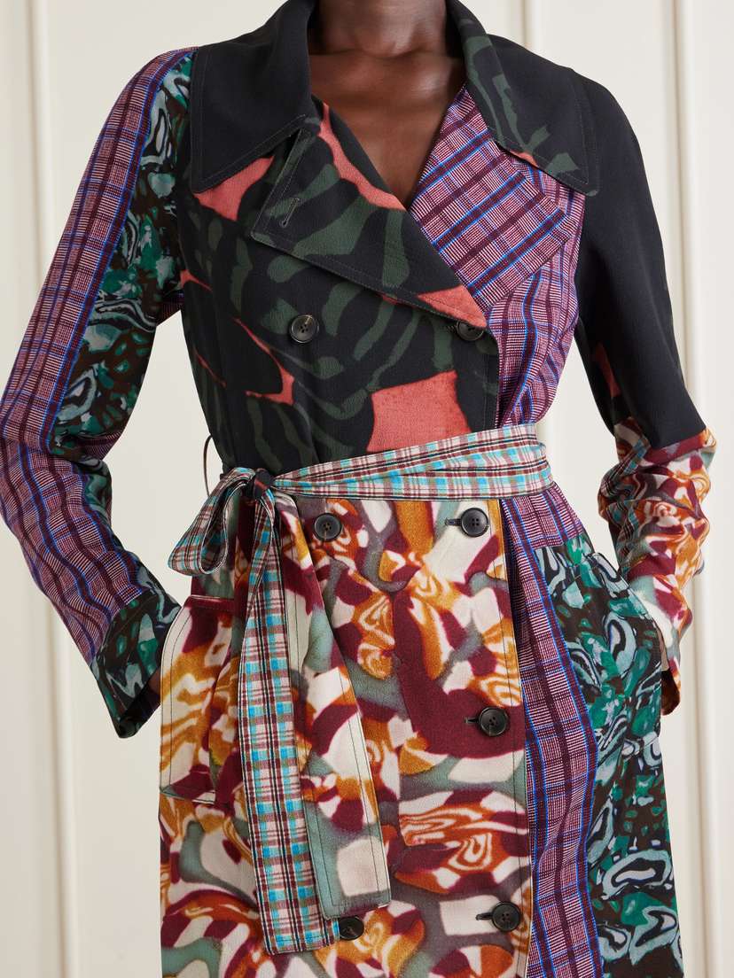 Dries Van Noten Rolana Printed Chiffon Coat | Thumbnail 4 Dries Van Noten Rolana Printed Chiffon Coat | Thumbnail 4