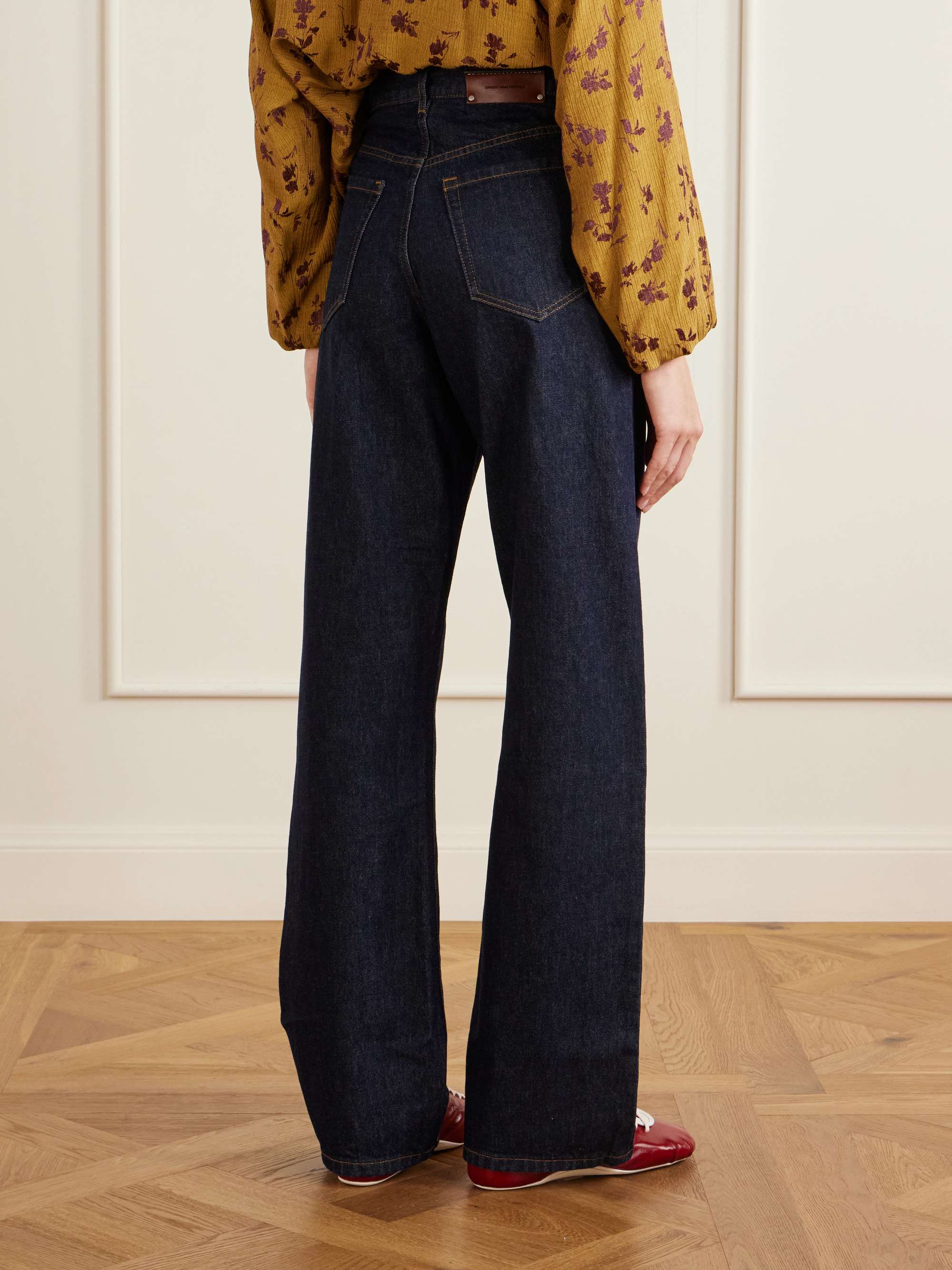 DRIES VAN NOTEN High-wasted wide-leg jeans | NET-A-PORTER