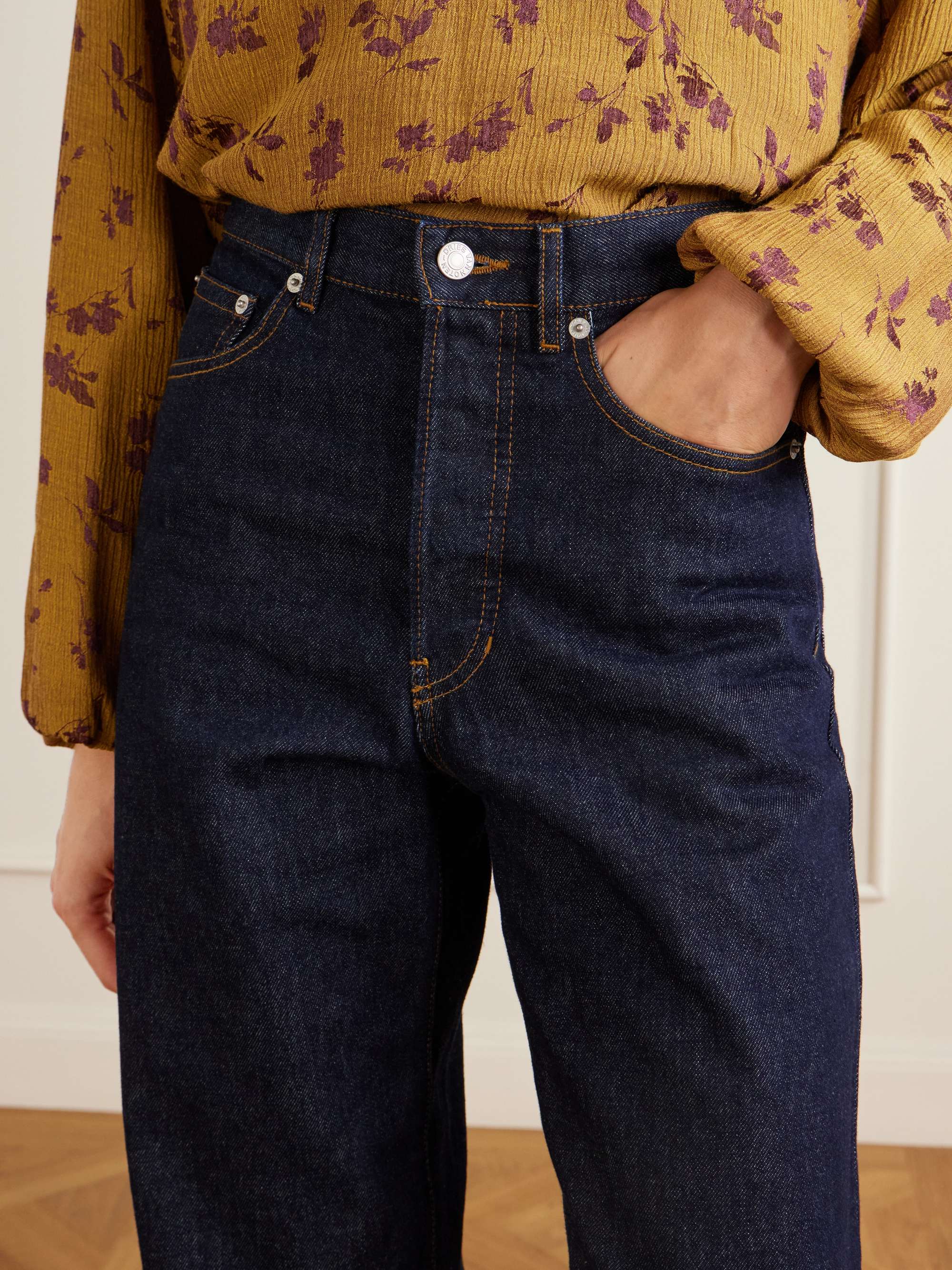 DRIES VAN NOTEN High-wasted wide-leg jeans | NET-A-PORTER