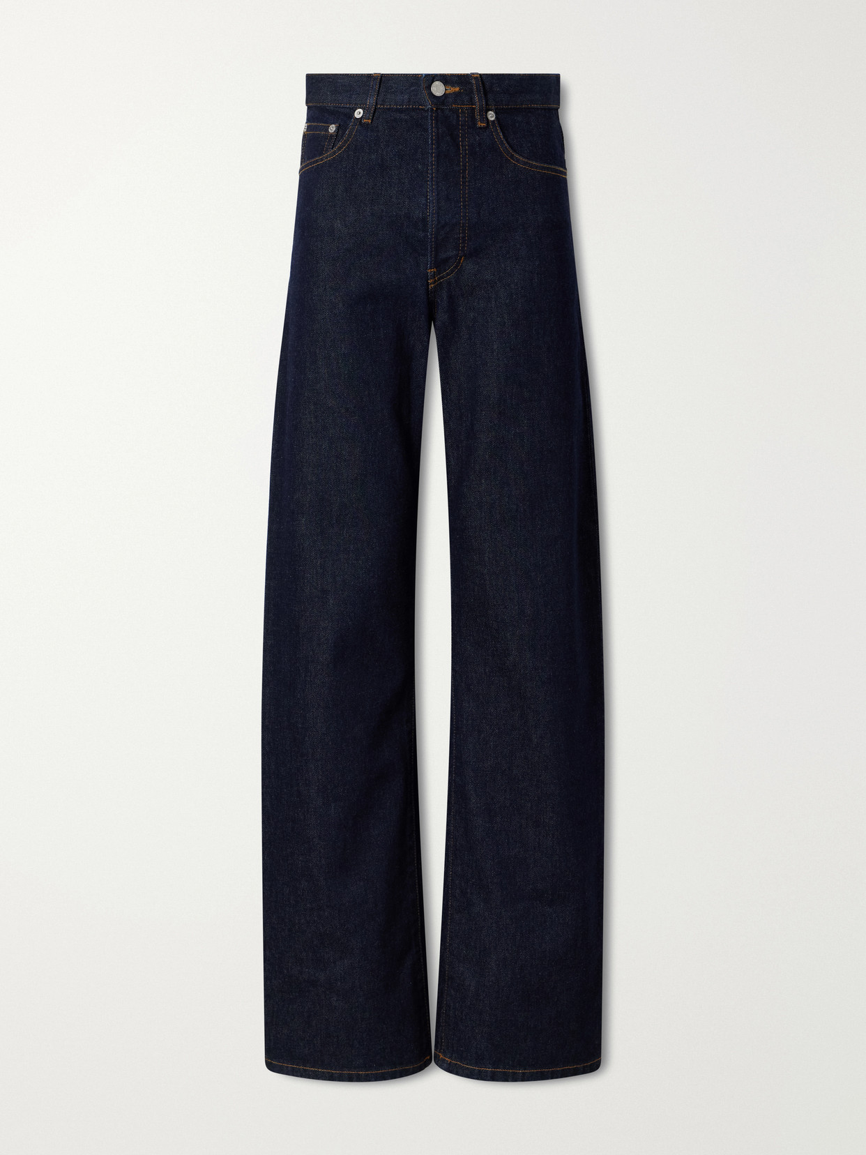 Dries Van Noten High-wasted Wide-leg Jeans In Blue