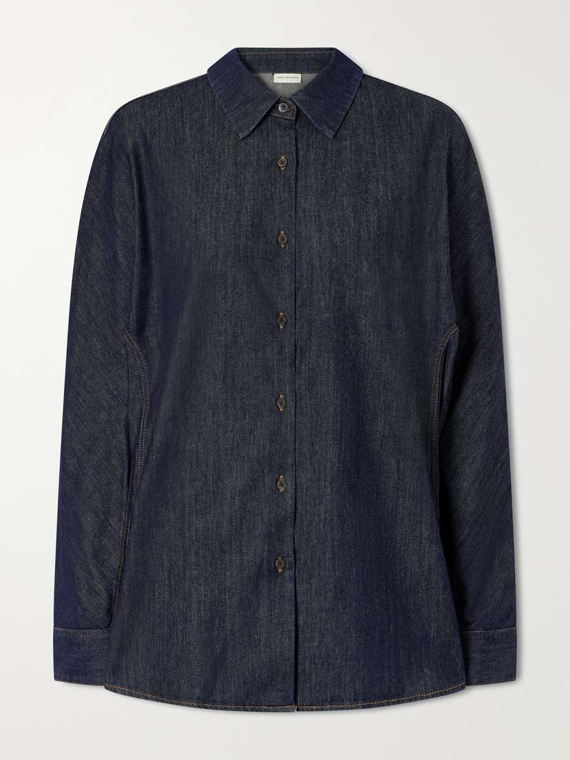 Dries Van Noten Oversized Denim Shirt | Thumbnail 6 Dries Van Noten Oversized Denim Shirt | Thumbnail 6