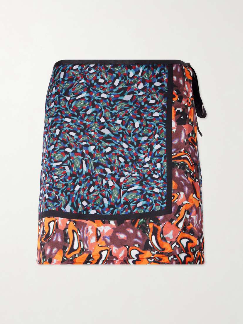 Dries Van Noten Gabrinas Printed Satin Wrap Mini Skirt | Thumbnail 5 Dries Van Noten Gabrinas Printed Satin Wrap Mini Skirt | Thumbnail 5