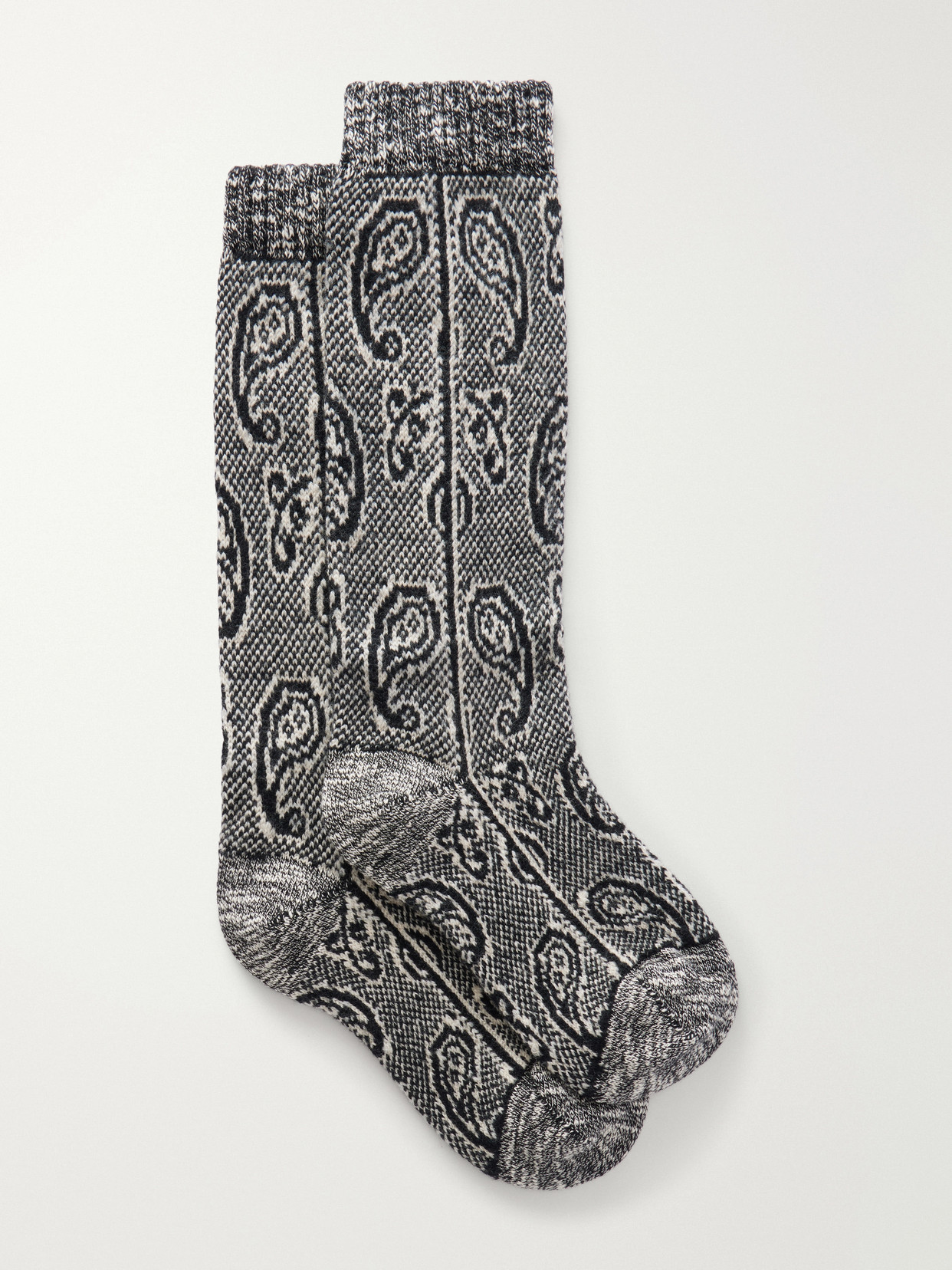 Dries Van Noten Wool-blend Socks In Black
