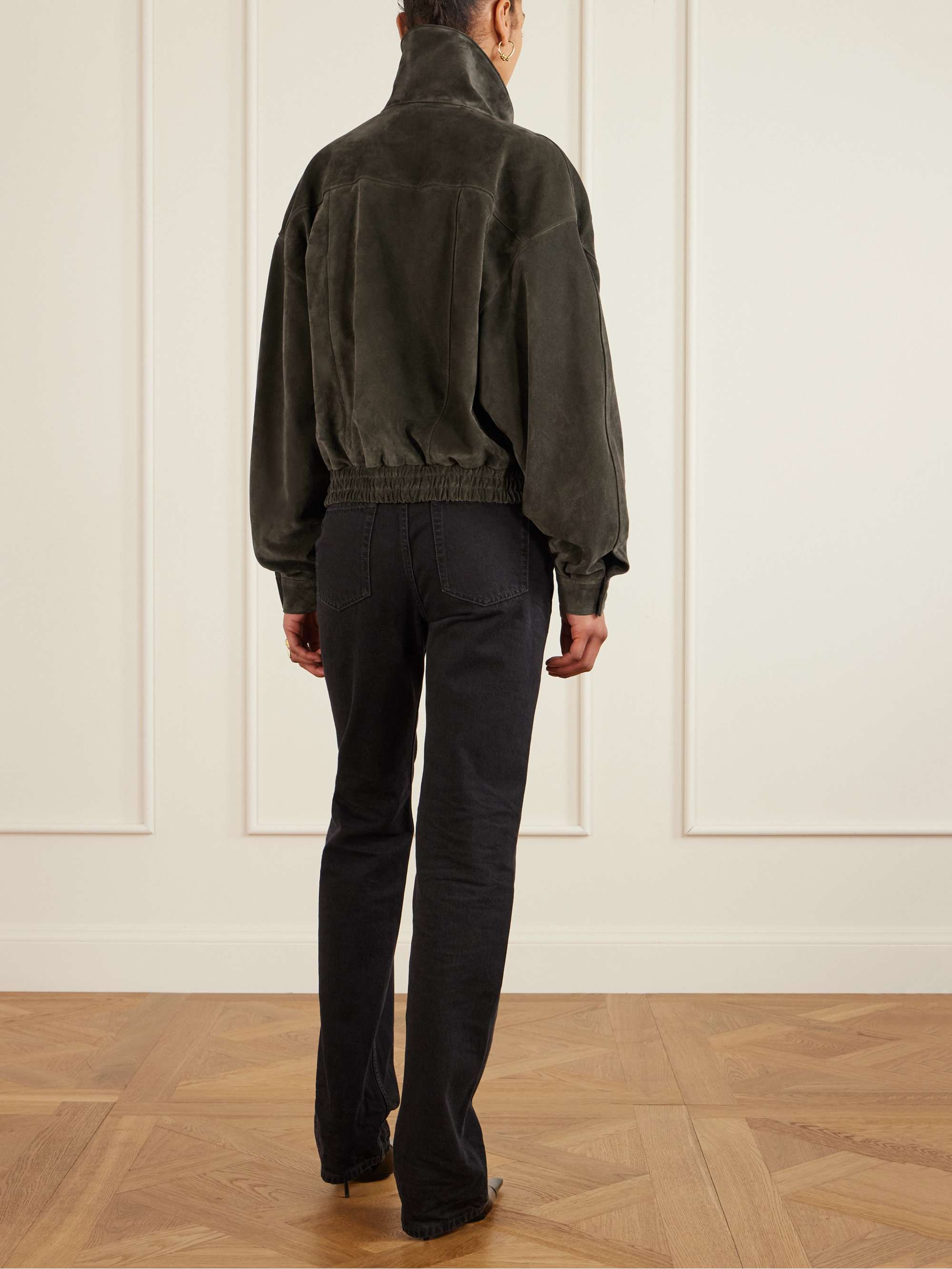 ジャケット・アウター Saint Laurent 15ss suede leather jacket SAINT LAURENT Suede jacket | NET-A-PORTER