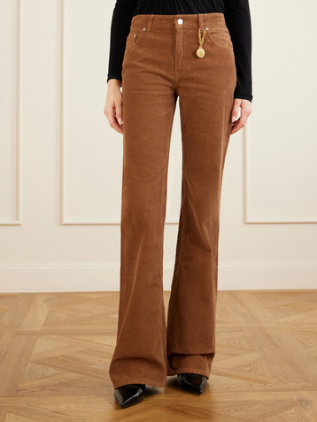 Stella McCartney Cotton-corduroy flared pants