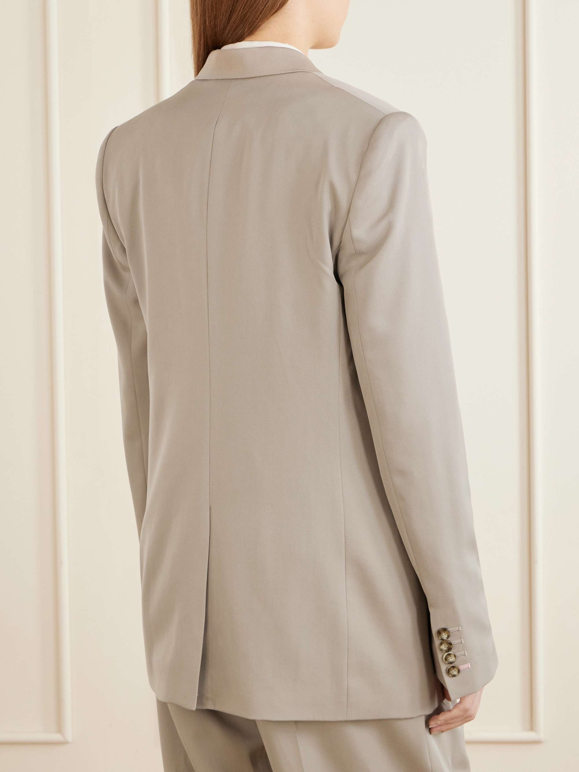 STELLA MCCARTNEY Double-breasted oversized wool-twill blazer | NET