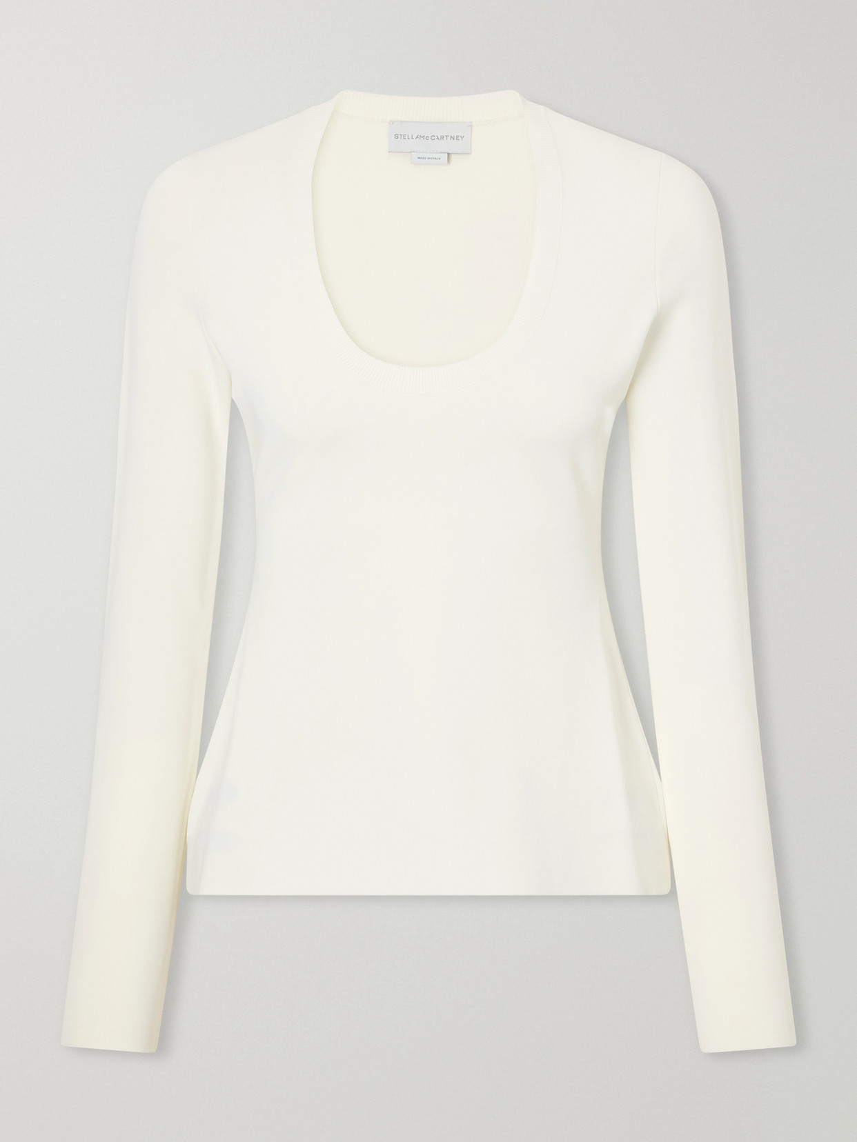 Stella Mccartney Jersey T-shirt In Neutrals