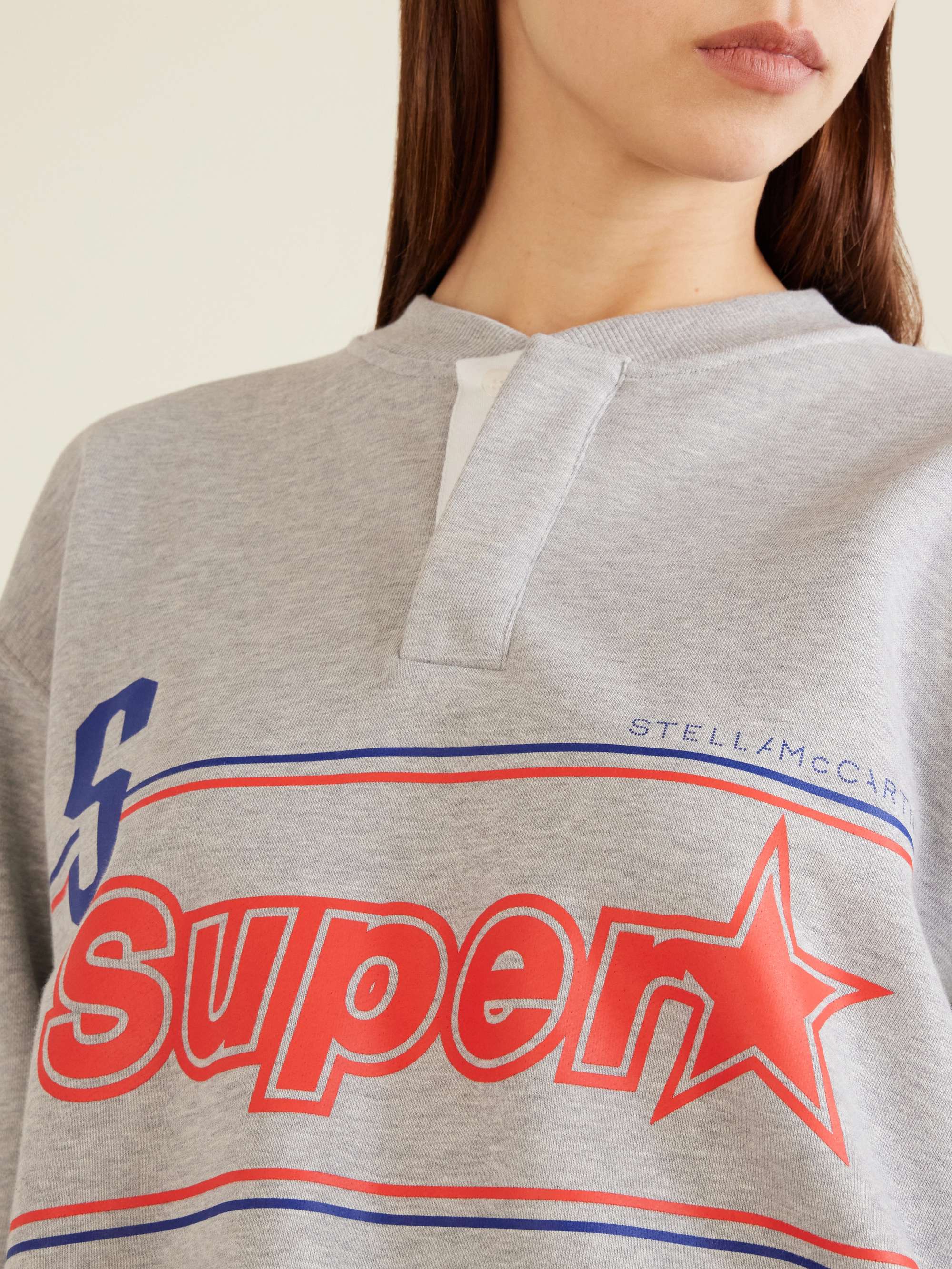 STELLA MCCARTNEY Superstar logo-printed cotton-jersey sweatshirt