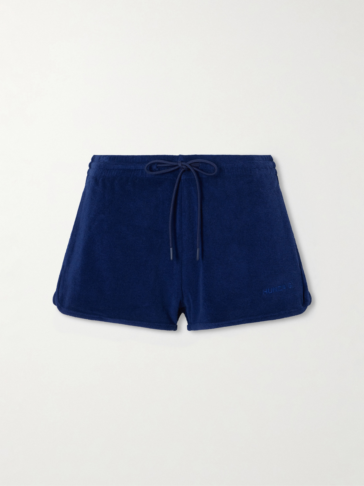 Hunza G - Cotton-terry Shorts - Blue