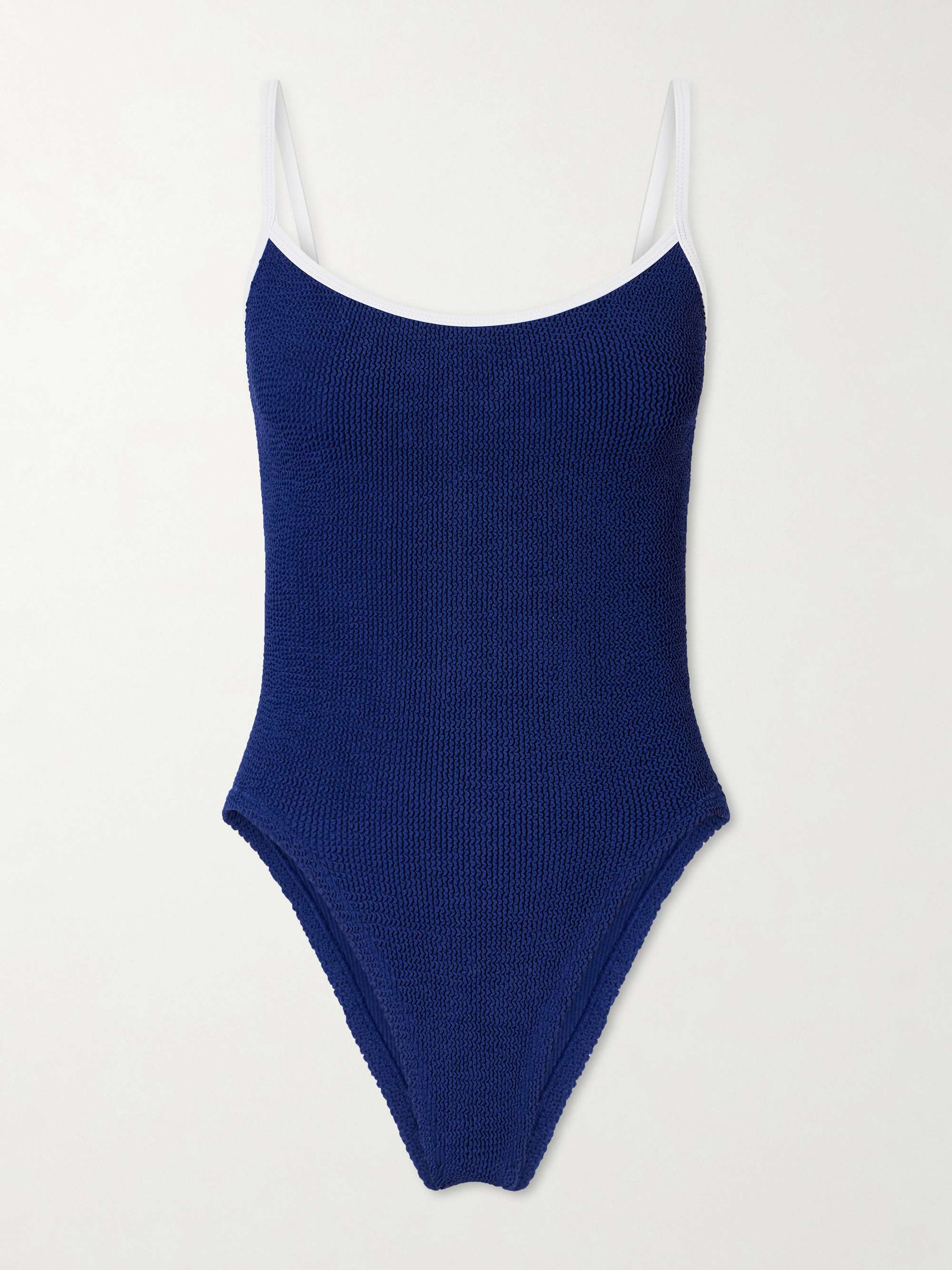 HUNZA G Maria seersucker swimsuit