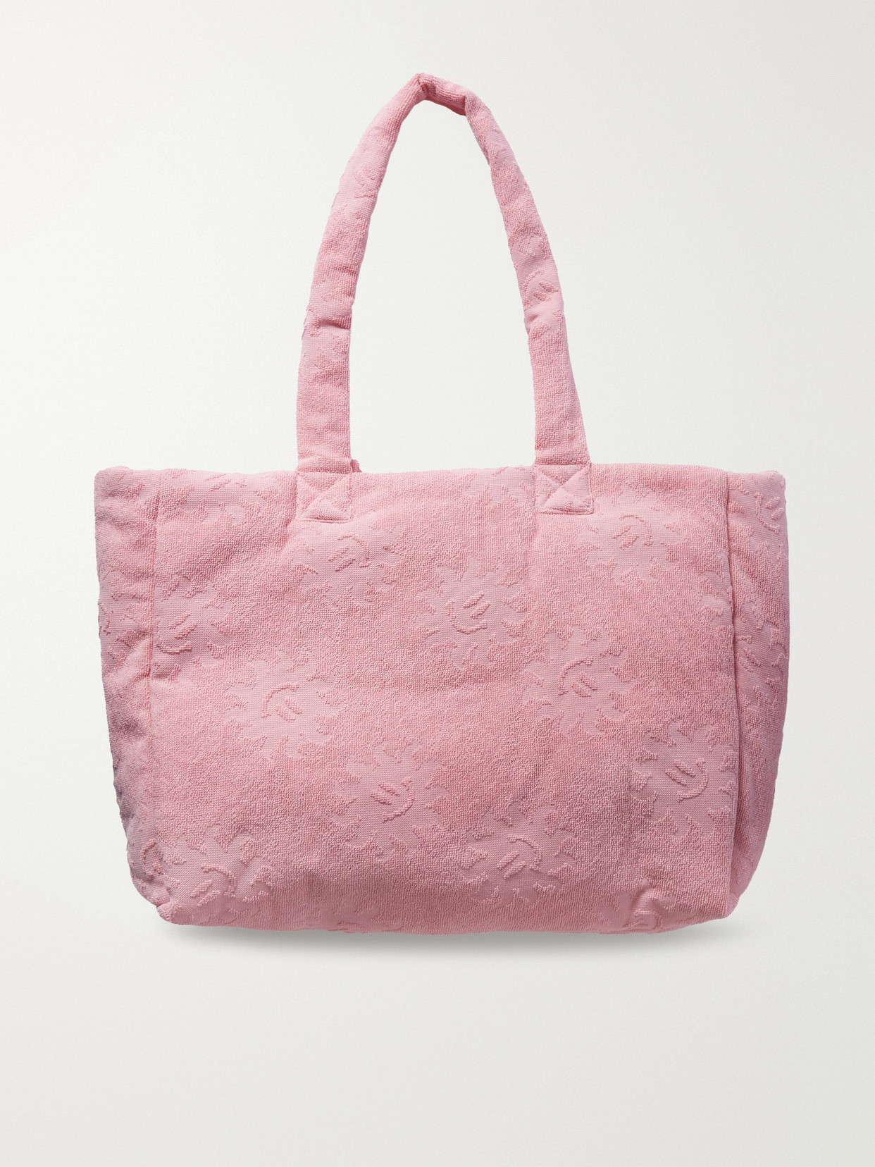 Sunny Embroidered Cotton-Terry Jacquard Tote