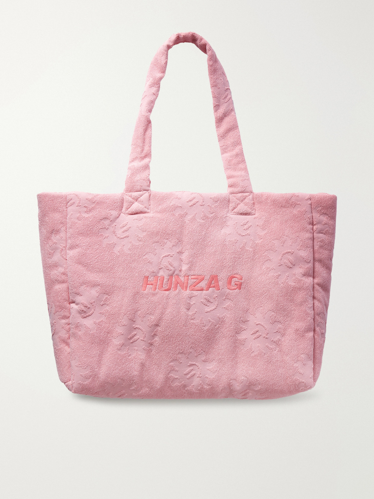 Sunny Embroidered Cotton-Terry Jacquard Tote