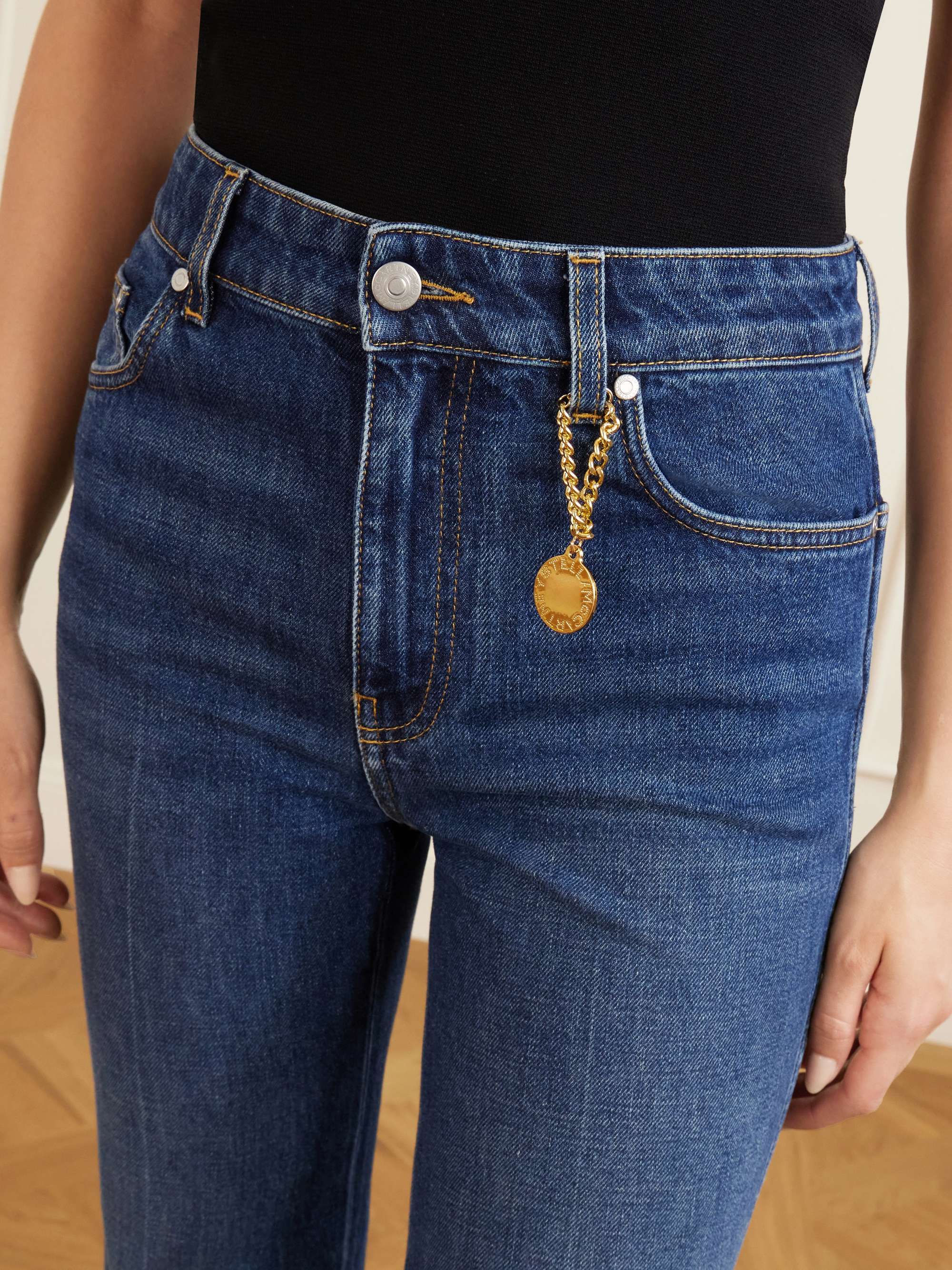 STELLA MCCARTNEY Mid-rise cropped flared jeans | NET-A-PORTER
