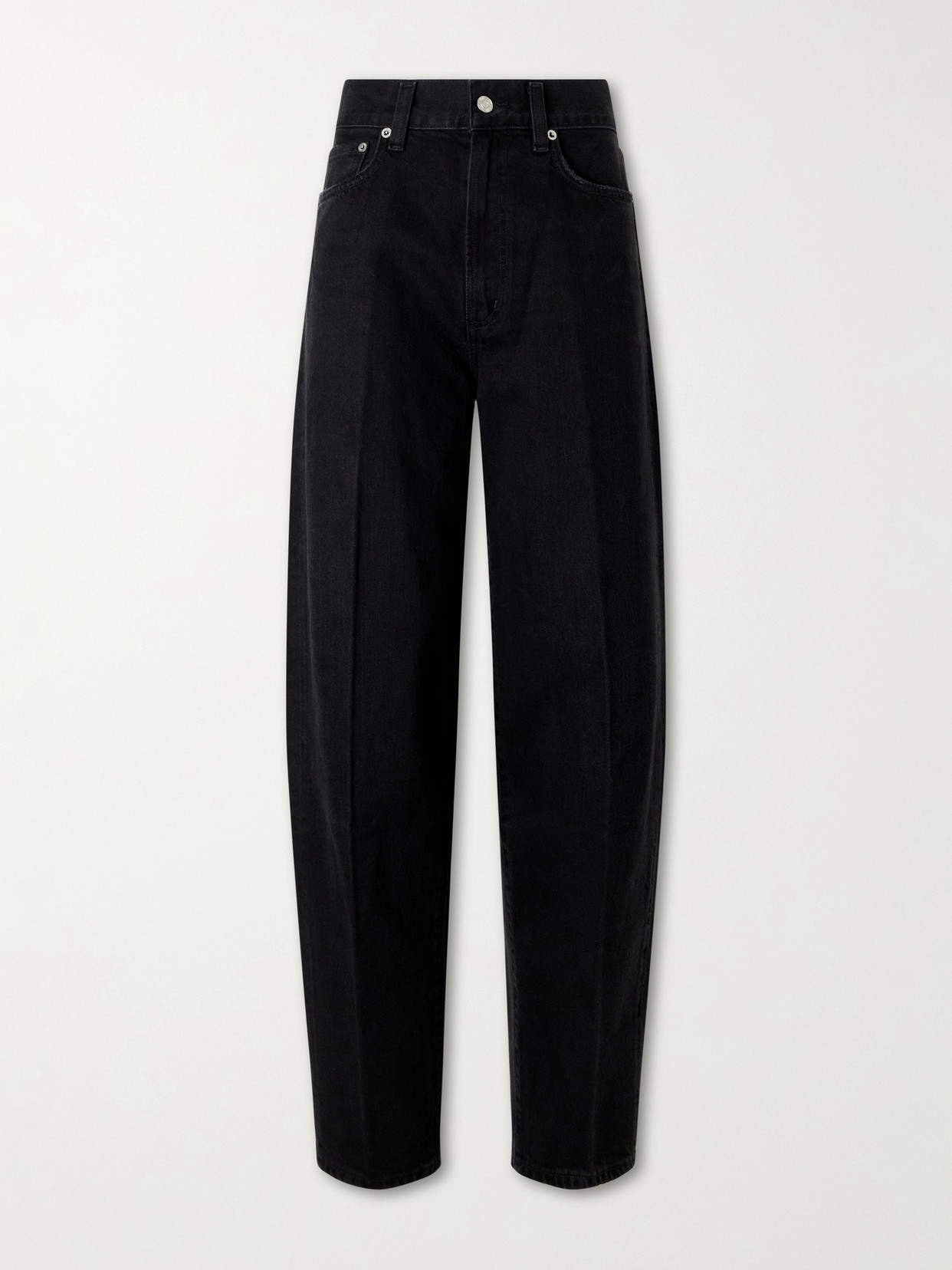 Agolde 80s High-rise Straight-leg Jeans In Black