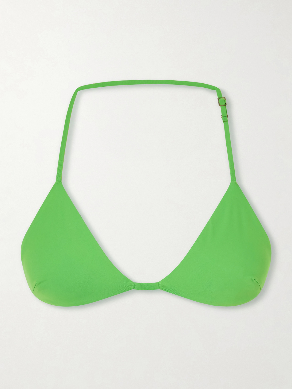 Haight Vica Halterneck Bikini Top In Green