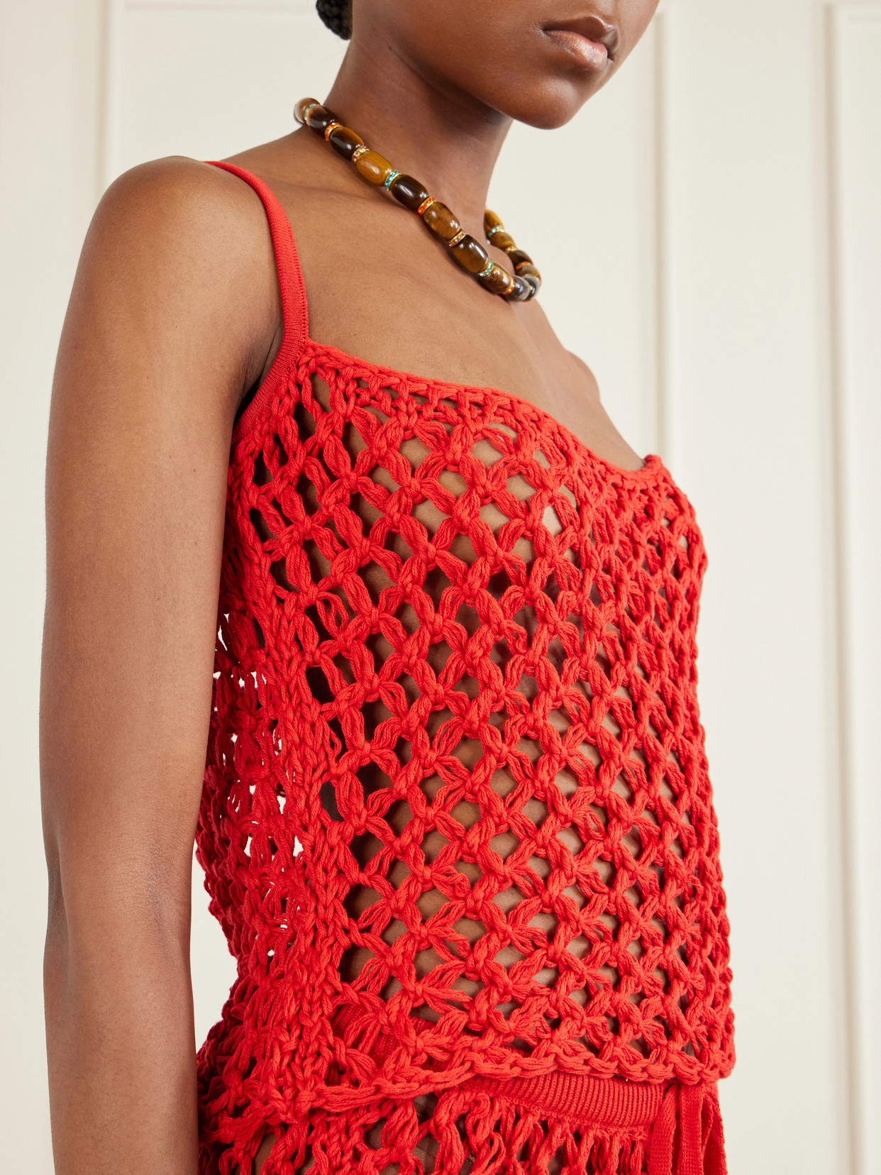 Clara Open-Knit Tank