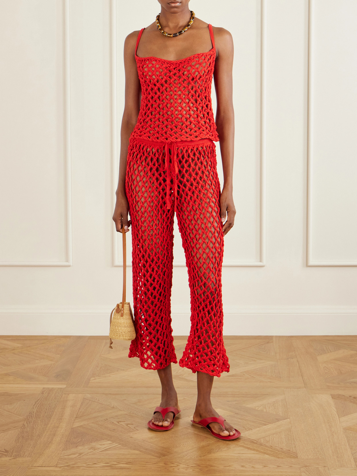 Clara Open-Knit Tank