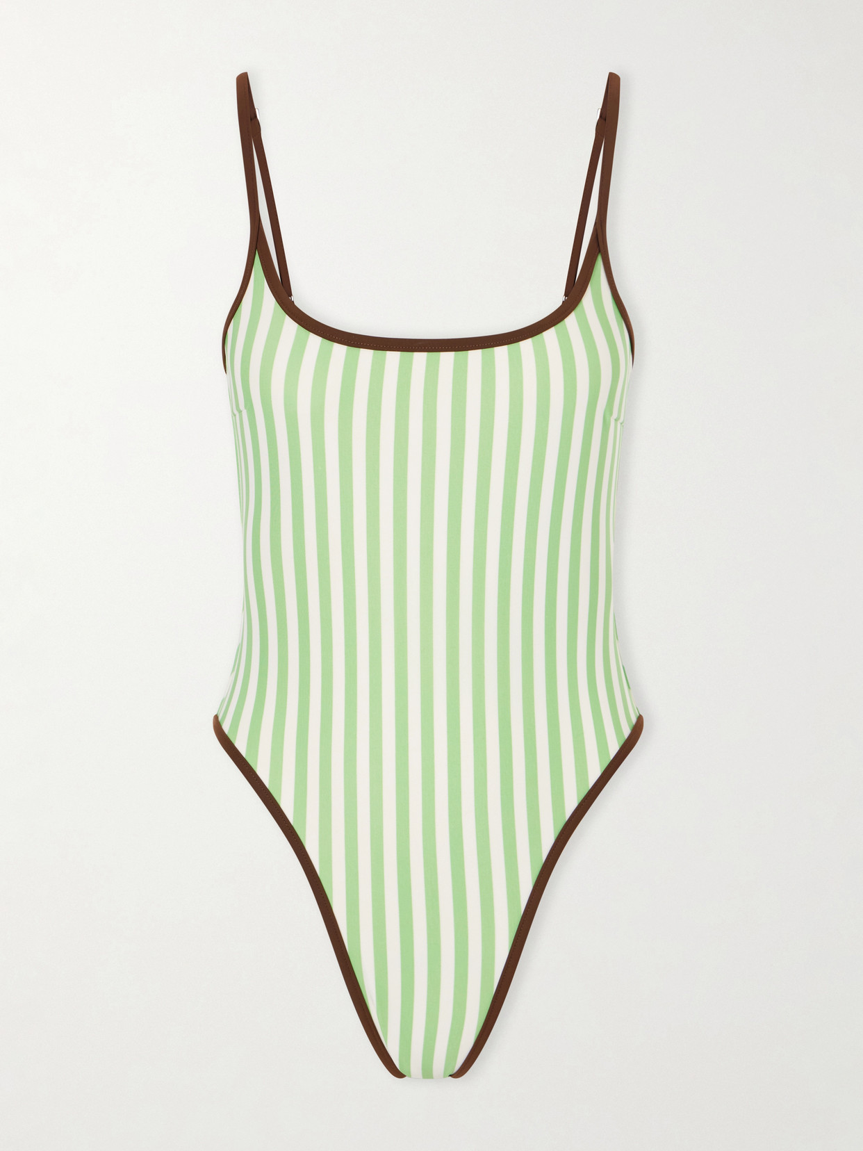 Haight Pipping Thidu Striped Swimsuit In Green
