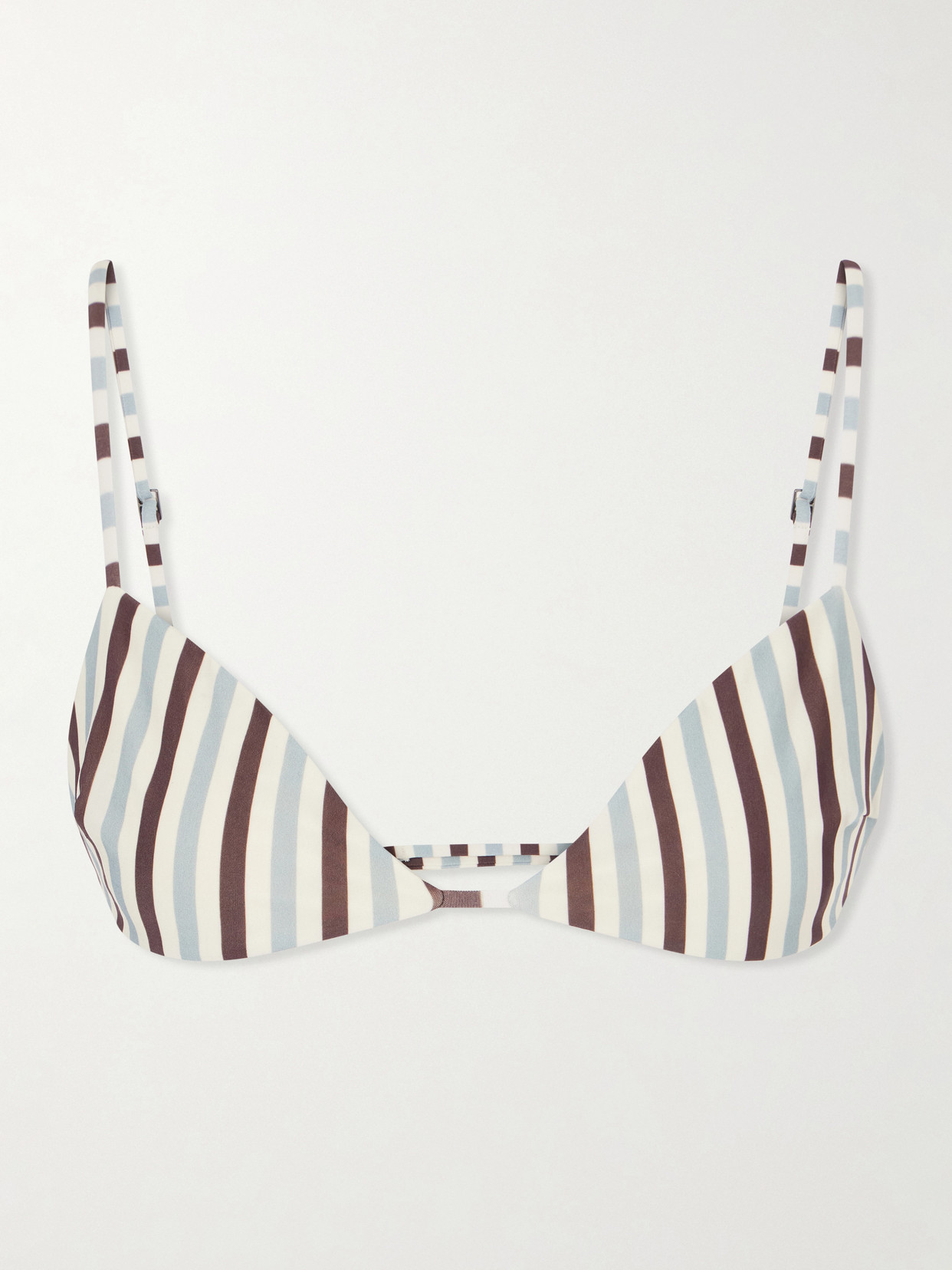 Haight Vitoria Striped Triangle Bikini Top In Multi